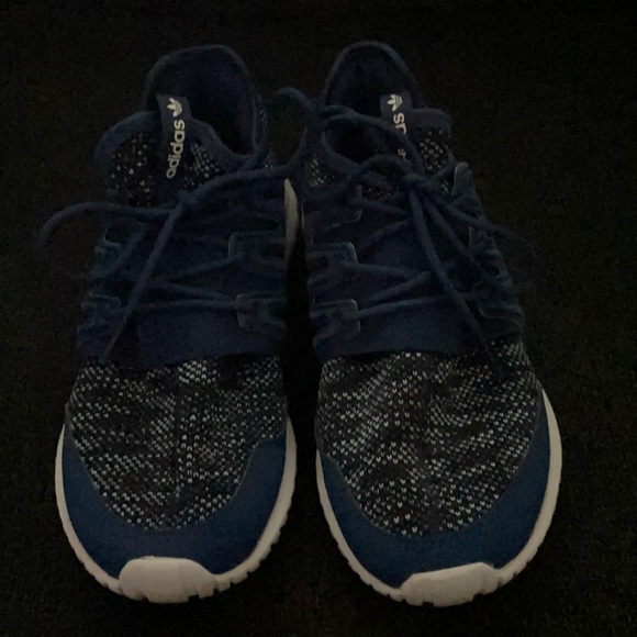 Adidas Boys grade school size 4.5 blue sneakers - Picture 1 of 5